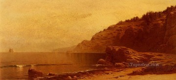 風景 Painting - メイン海岸のモダンなビーチサイド アルフレッド・トンプソン・ブリチャー